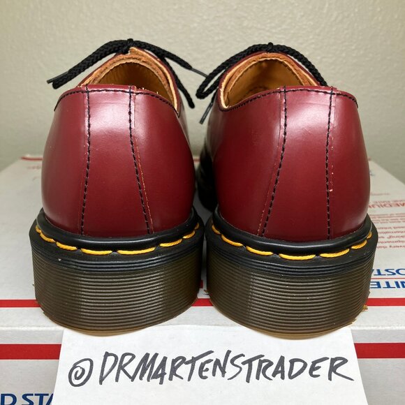 90's Vintage ENGLAND gibsons Wmns sz 8 shoes Dr. Martens 1461 cherry red oxblood - Picture 14 of 16